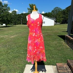 Grapefruit pink dress